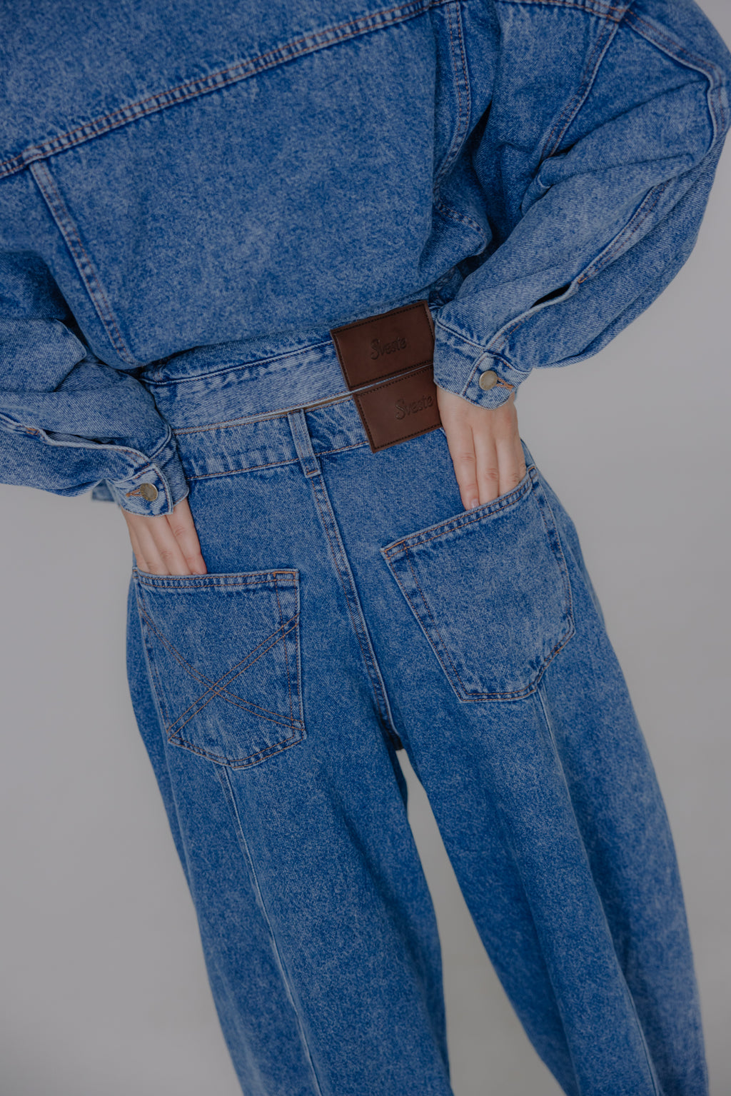 Spodnie Barrel Blue